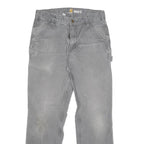 CARHARTT Mens Grey Relaxed Fit Straight Denim Jeans W29 L29 Workwear