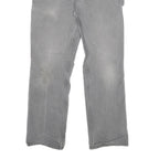 CARHARTT Mens Grey Relaxed Fit Straight Denim Jeans W29 L29 Workwear