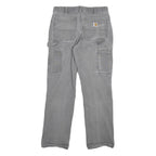 CARHARTT Mens Grey Relaxed Fit Straight Denim Jeans W29 L29 Workwear