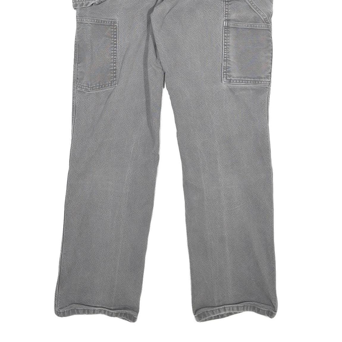 CARHARTT Mens Grey Relaxed Fit Straight Denim Jeans W29 L29 Workwear