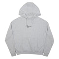KARL KANI Womens Grey Hoodie XS Cotton Blend Pullover Drawstring Hood Pocket