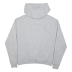 KARL KANI Womens Grey Hoodie XS Cotton Blend Pullover Drawstring Hood Pocket