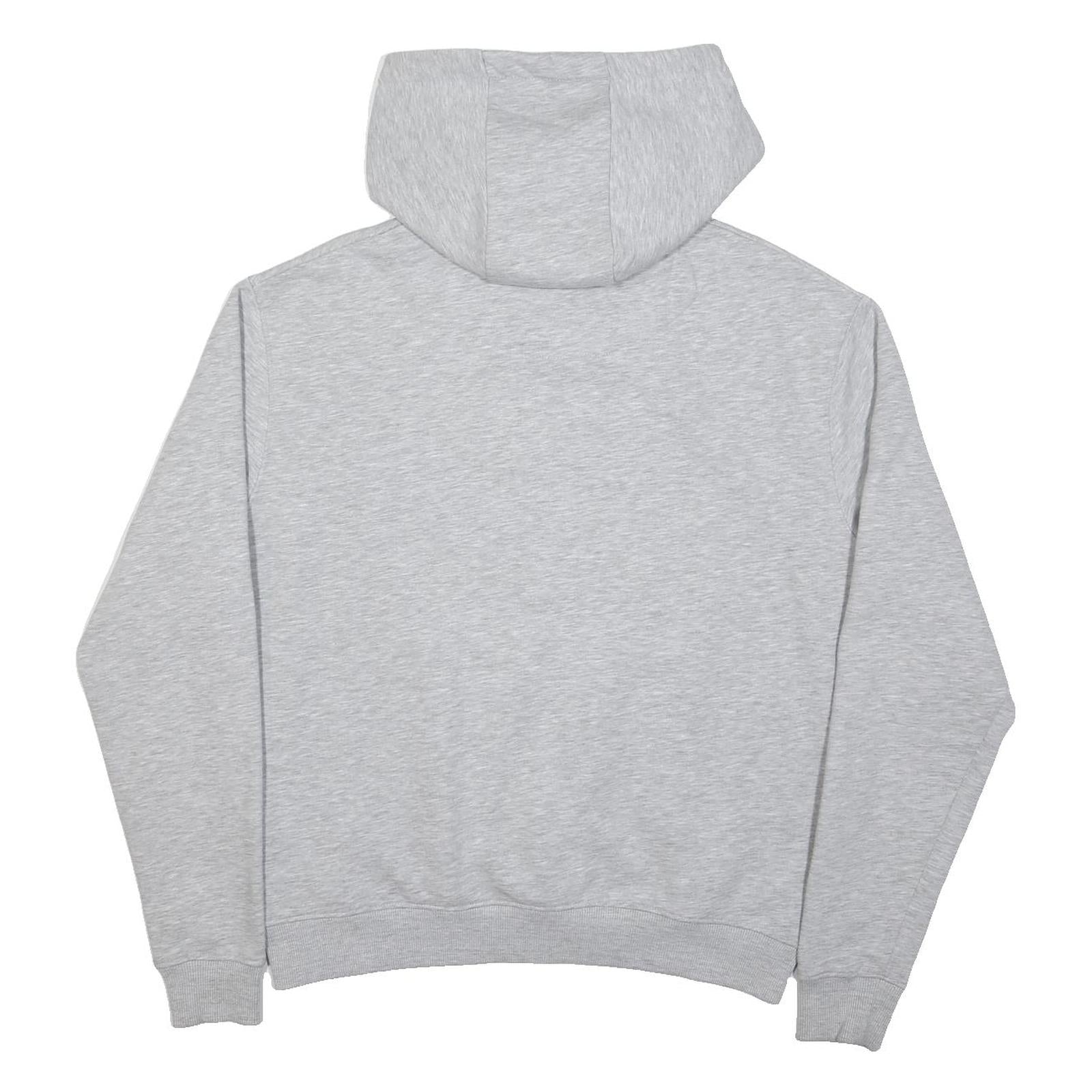 KARL KANI Womens Grey Hoodie XS Cotton Blend Pullover Drawstring Hood Pocket