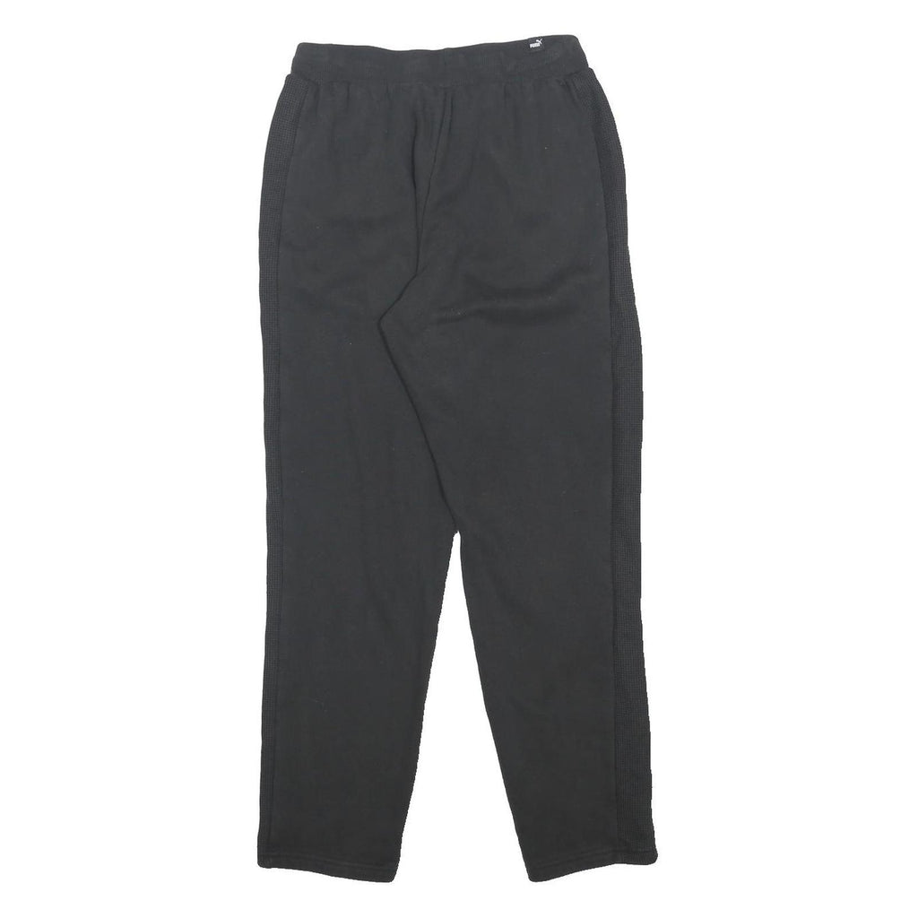 PUMA Womens Joggers Black S W24 L27 Cotton Blend Relaxed Straight Fit Casual Gym