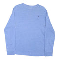 POLO RALPH LAUREN Boys Blue Long Sleeve Crew Neck Cotton Blend T-Shirt XL