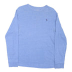 POLO RALPH LAUREN Boys Blue Long Sleeve Crew Neck Cotton Blend T-Shirt XL