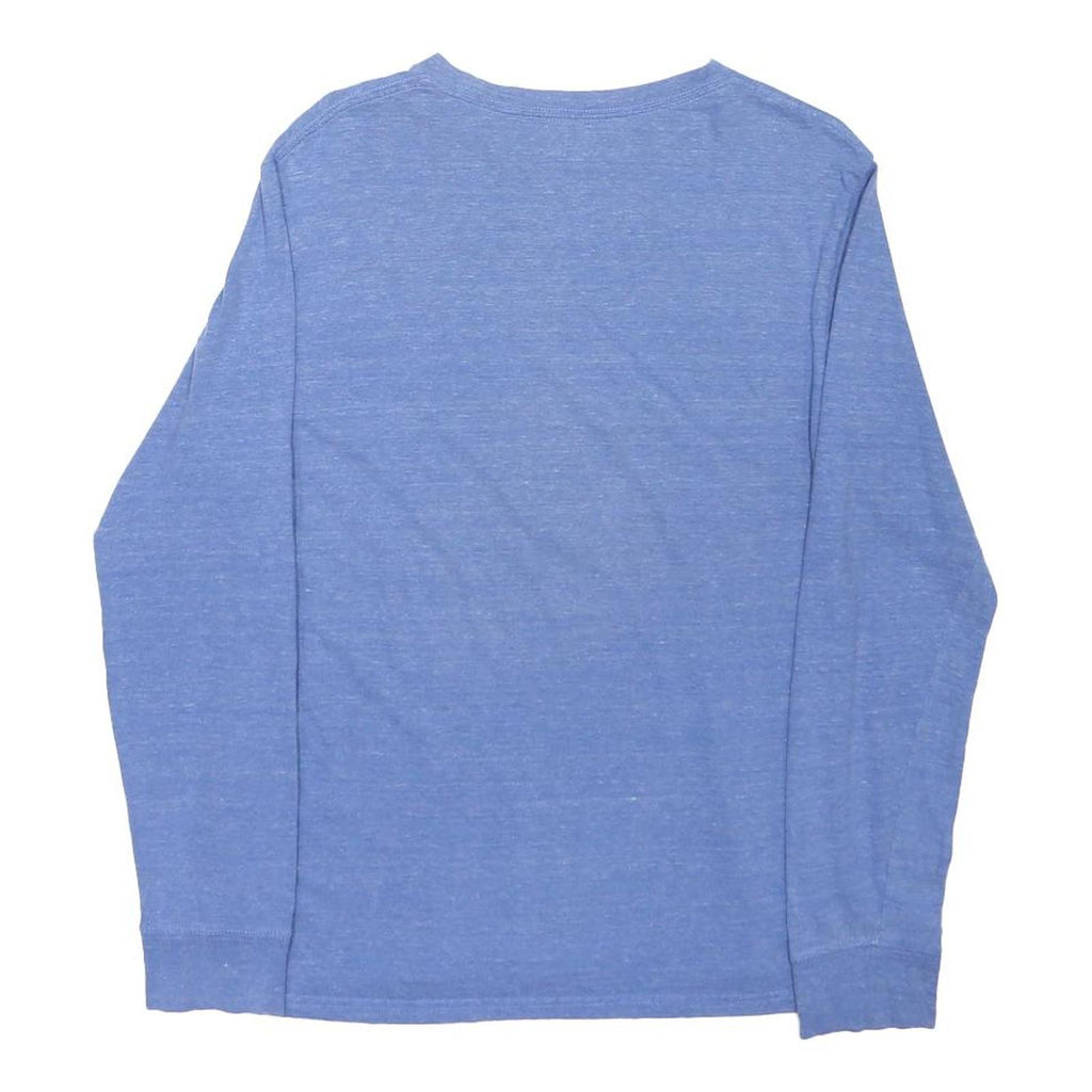 POLO RALPH LAUREN Boys Blue Long Sleeve Crew Neck Cotton Blend T-Shirt XL