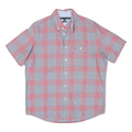 TOMMY HILFIGER Mens Pink & Grey Check Shirt M Classic Fit Button Down