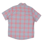 TOMMY HILFIGER Mens Pink & Grey Check Shirt M Classic Fit Button Down