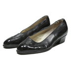 BALLY Womens Classic Leather Court Pumps Black UK 5.5 Elegant Formal Shoes