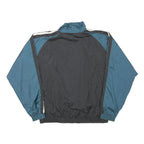 JC PENNEY Mens Blue & Black Zip Jacket L Polyester Blend Plain USA Olympic Logo