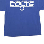 NFL Mens Blue Indianapolis Colts Graphic T-Shirt L Crew Neck Short Sleeve