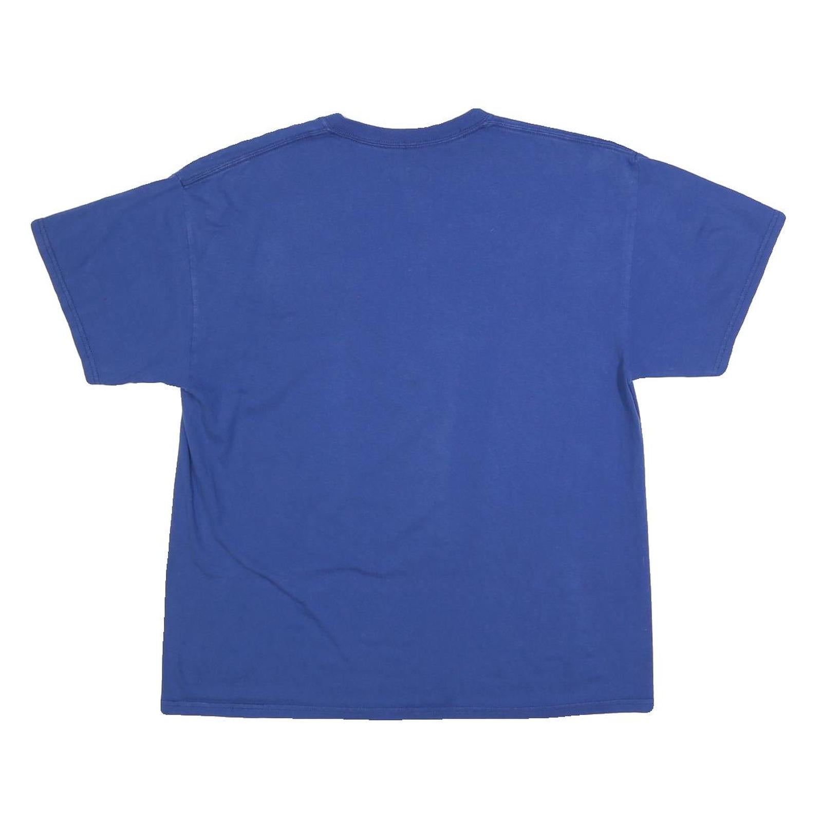 NFL Mens Blue Indianapolis Colts Graphic T-Shirt L Crew Neck Short Sleeve