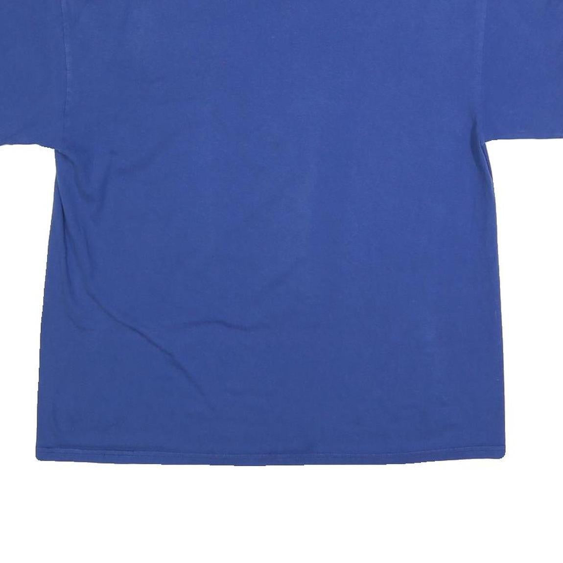 NFL Mens Blue Indianapolis Colts Graphic T-Shirt L Crew Neck Short Sleeve