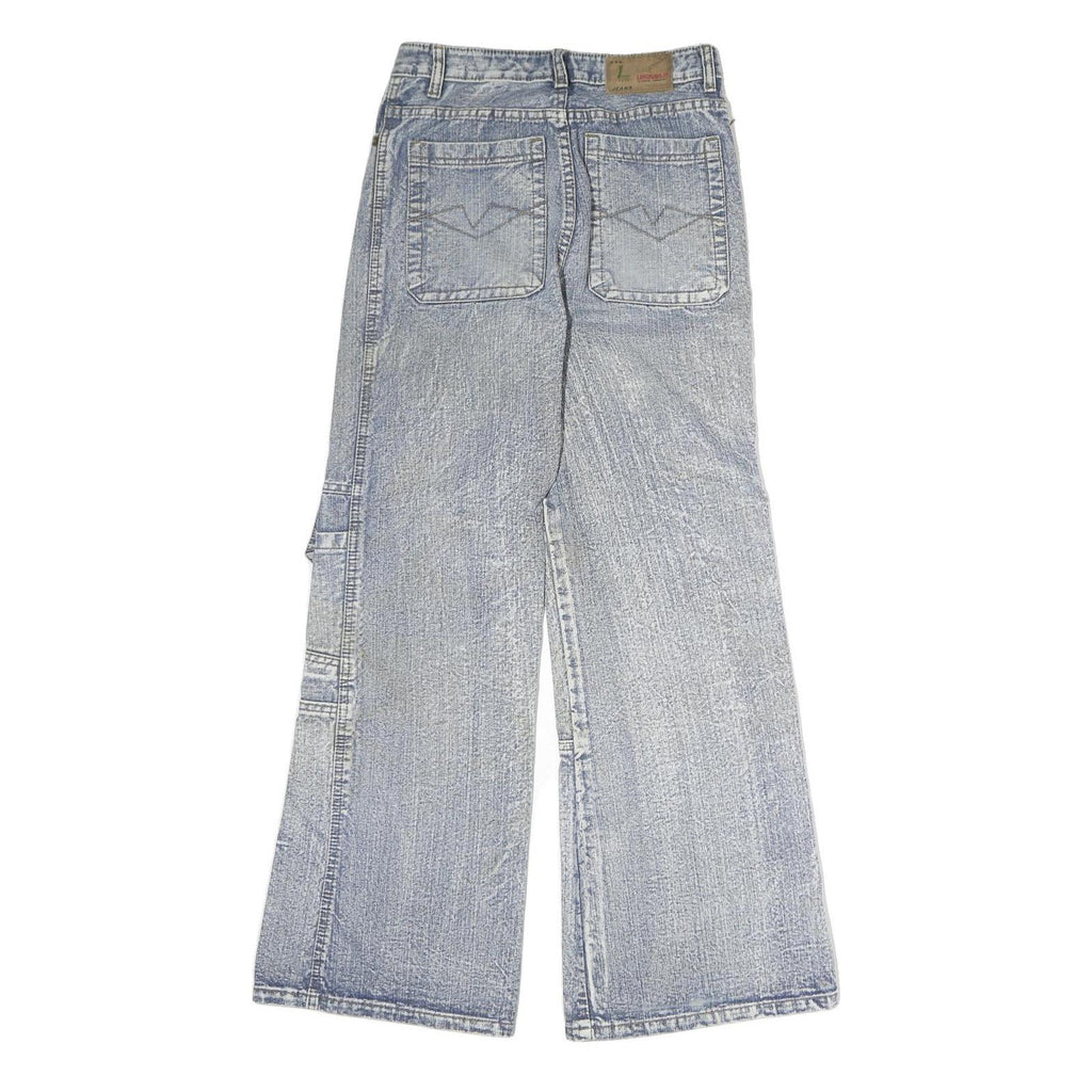 GUANGYI Mens Jeans Blue Regular Straight Denim Light W26 L27 Casual Workwear