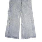 GUANGYI Mens Jeans Blue Regular Straight Denim Light W26 L27 Casual Workwear