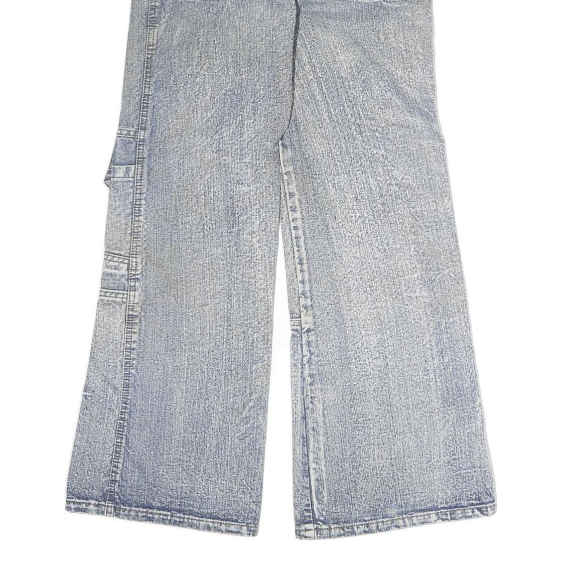 GUANGYI Mens Jeans Blue Regular Straight Denim Light W26 L27 Casual Workwear