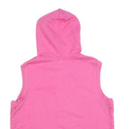 LAUREN RALPH LAUREN Womens Pink Sleeveless Full Zip Hoodie L Casual Cotton Blend