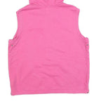 LAUREN RALPH LAUREN Womens Pink Sleeveless Full Zip Hoodie L Casual Cotton Blend