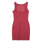 GUESS Womens Red Cotton Blend Bodycon Dress Sleeveless Short Size S Zipper