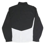 PUMA Mens Black & White Triathlon Lightweight Jacket L Polyester Blend Zip