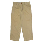 TIMBERLAND Mens Cotton Beige Classic Straight Trousers W34 L29 Casual Outdoor