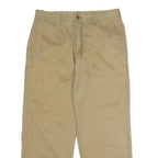 TIMBERLAND Mens Cotton Beige Classic Straight Trousers W34 L29 Casual Outdoor