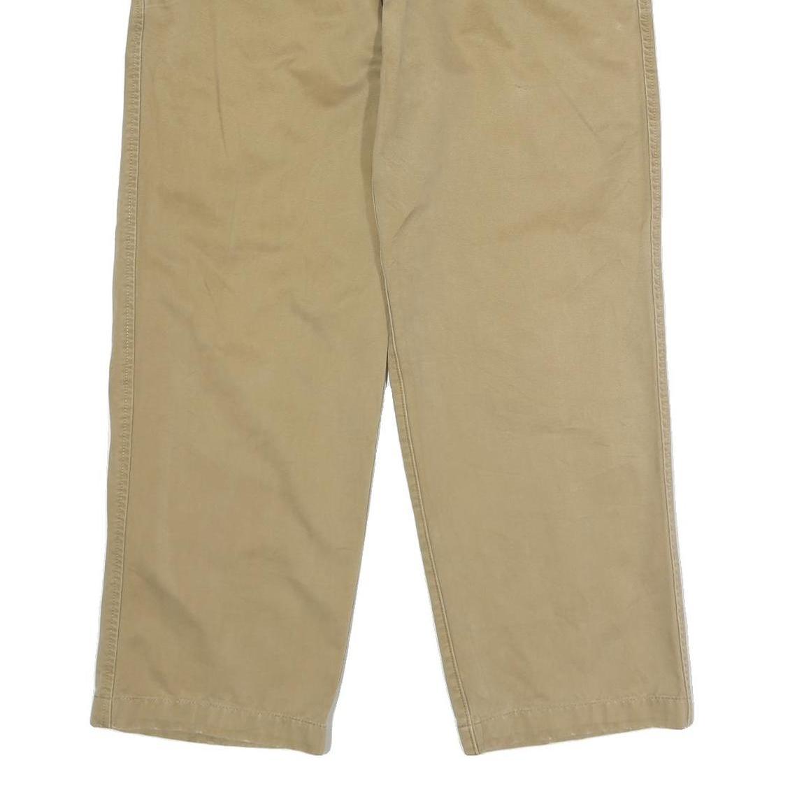 TIMBERLAND Mens Cotton Beige Classic Straight Trousers W34 L29 Casual Outdoor