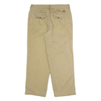 TIMBERLAND Mens Cotton Beige Classic Straight Trousers W34 L29 Casual Outdoor