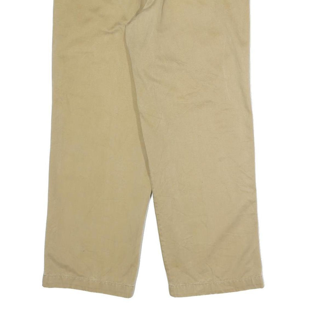 TIMBERLAND Mens Cotton Beige Classic Straight Trousers W34 L29 Casual Outdoor