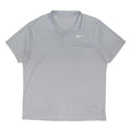 NIKE Mens Grey Short Sleeve Plain XL Polo Shirt Sports Casual Fitness Top