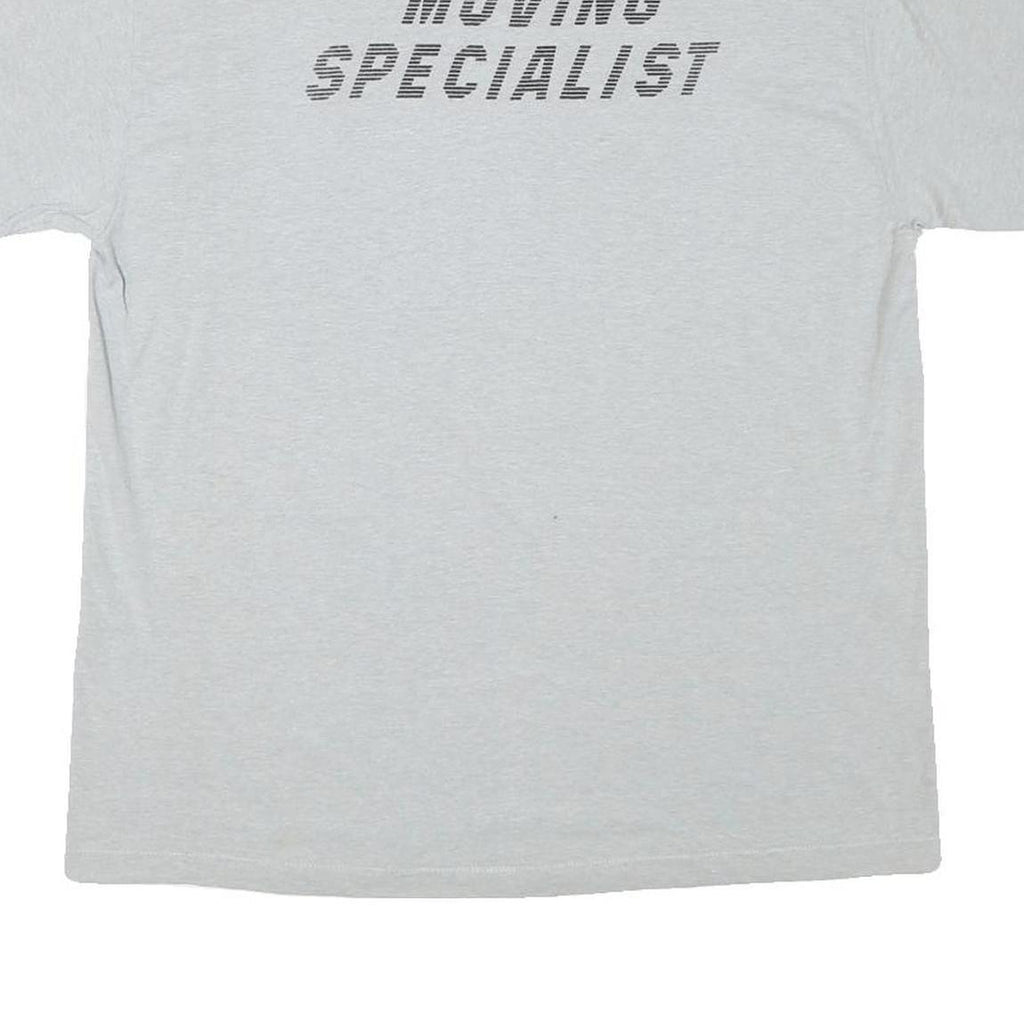SELECT Mens Grey Graphic T-Shirt XL Short Sleeve Crew Neck Moving Specialist