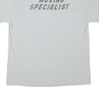 SELECT Mens Grey Graphic T-Shirt XL Short Sleeve Crew Neck Moving Specialist