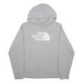 THE NORTH FACE Mens Grey Hoodie M Cotton Blend Pullover Casual Logo Sweatshirt