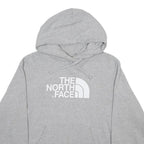THE NORTH FACE Mens Grey Hoodie M Cotton Blend Pullover Casual Logo Sweatshirt