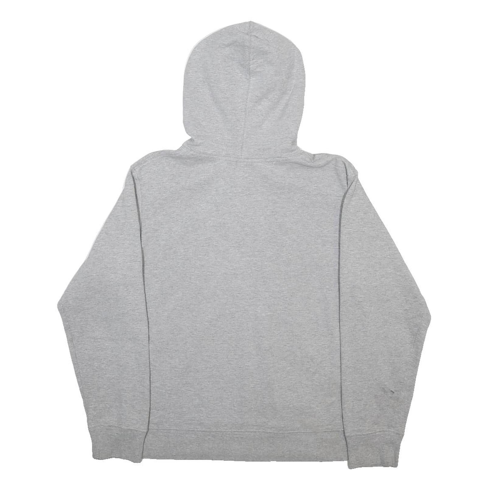 THE NORTH FACE Mens Grey Hoodie M Cotton Blend Pullover Casual Logo Sweatshirt
