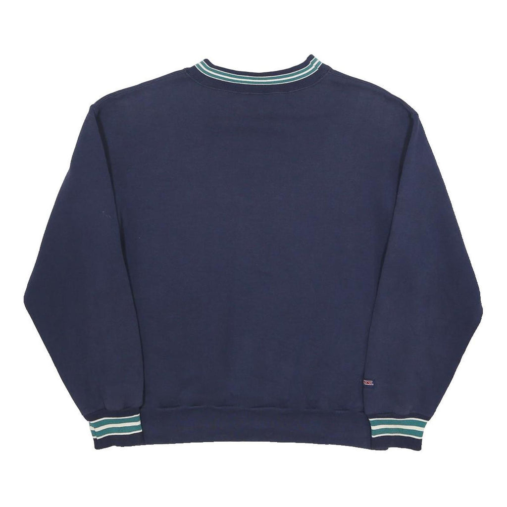 JANSPORT Mens Blue UC Davis Crew Neck L Sweatshirt Cotton Blend University