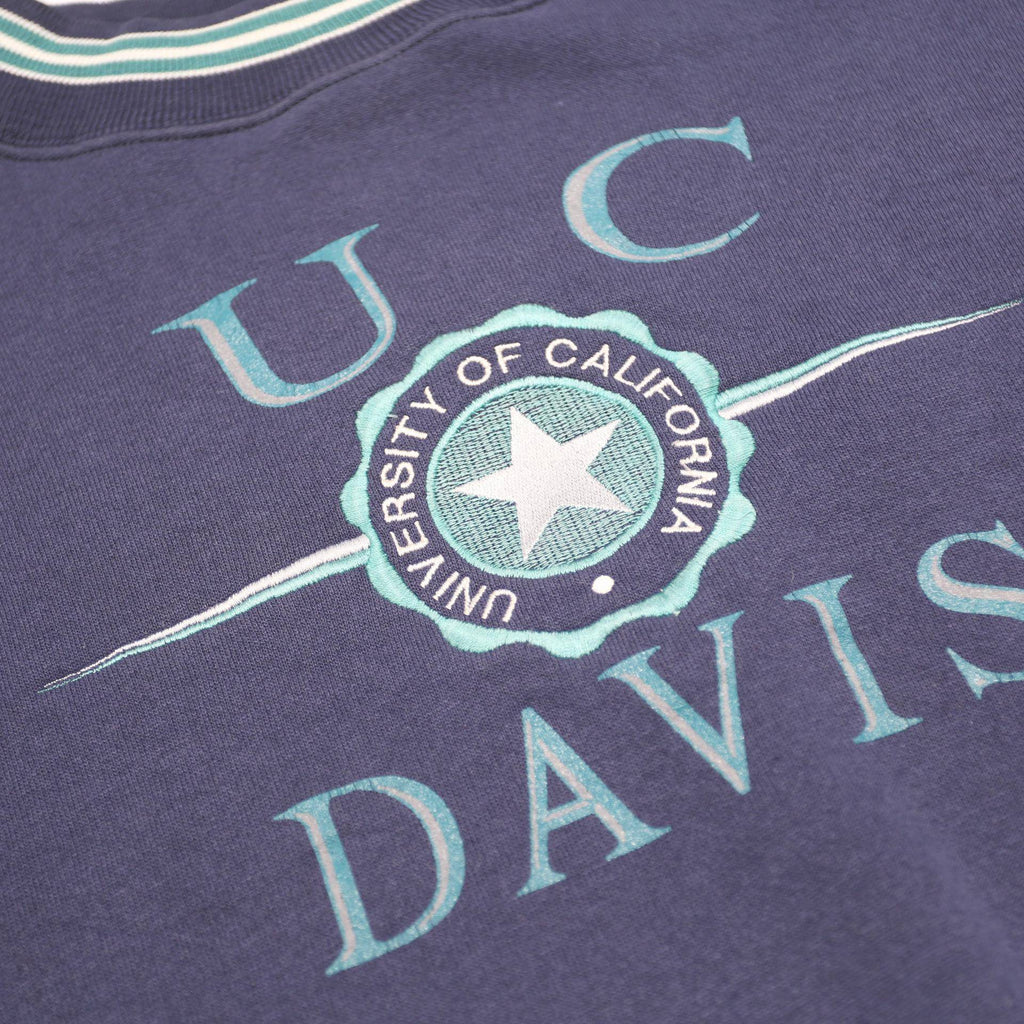 JANSPORT Mens Blue UC Davis Crew Neck L Sweatshirt Cotton Blend University