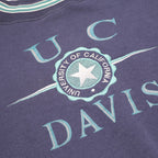 JANSPORT Mens Blue UC Davis Crew Neck L Sweatshirt Cotton Blend University