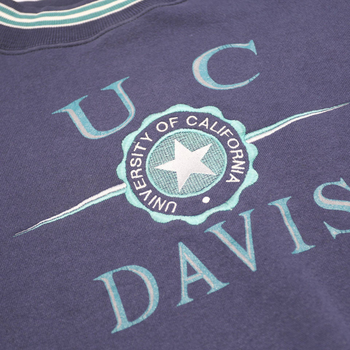 JANSPORT Mens Blue UC Davis Crew Neck L Sweatshirt Cotton Blend University
