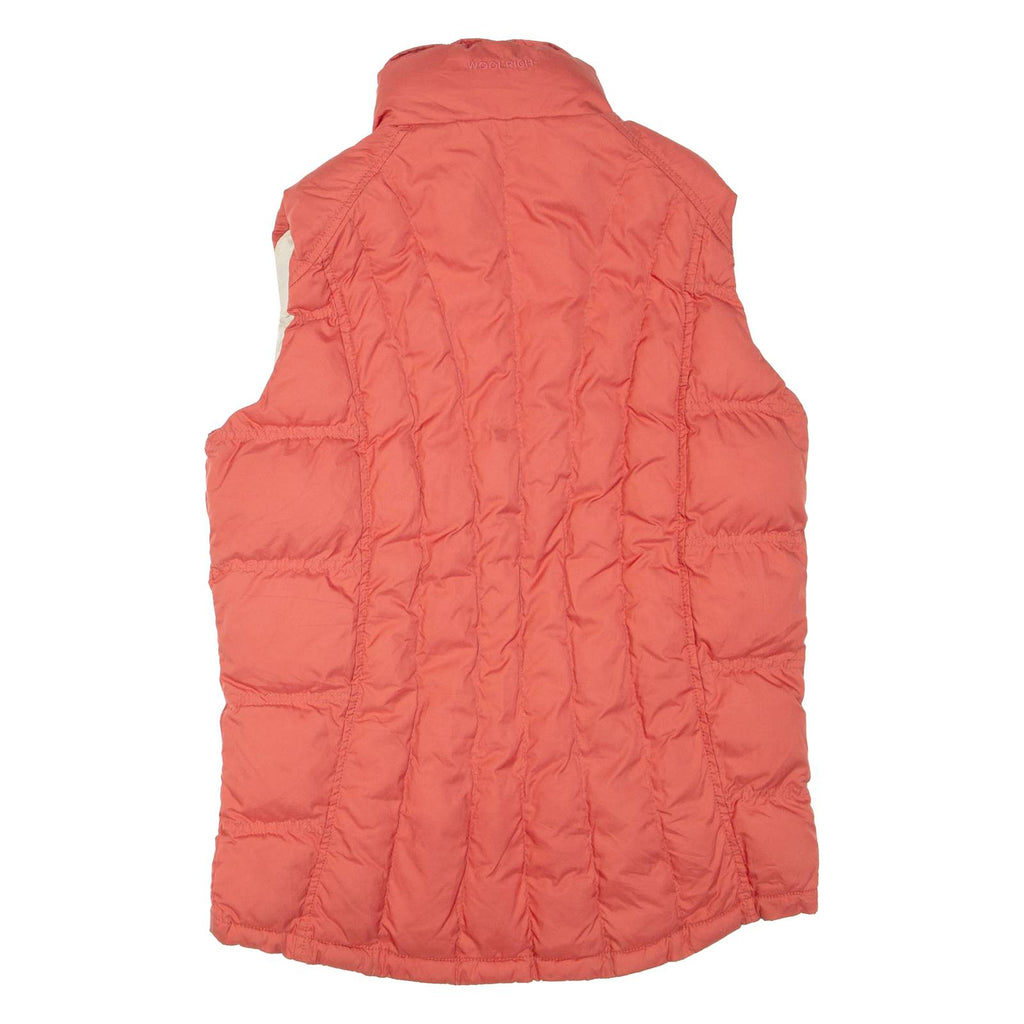 WOOLRICH Womens Puffer Gilet Orange S