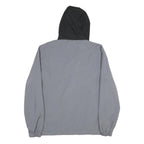 PUMA Mens Black & Grey Hooded Zip Jacket M Polyester Sportswear Casual Outerwear