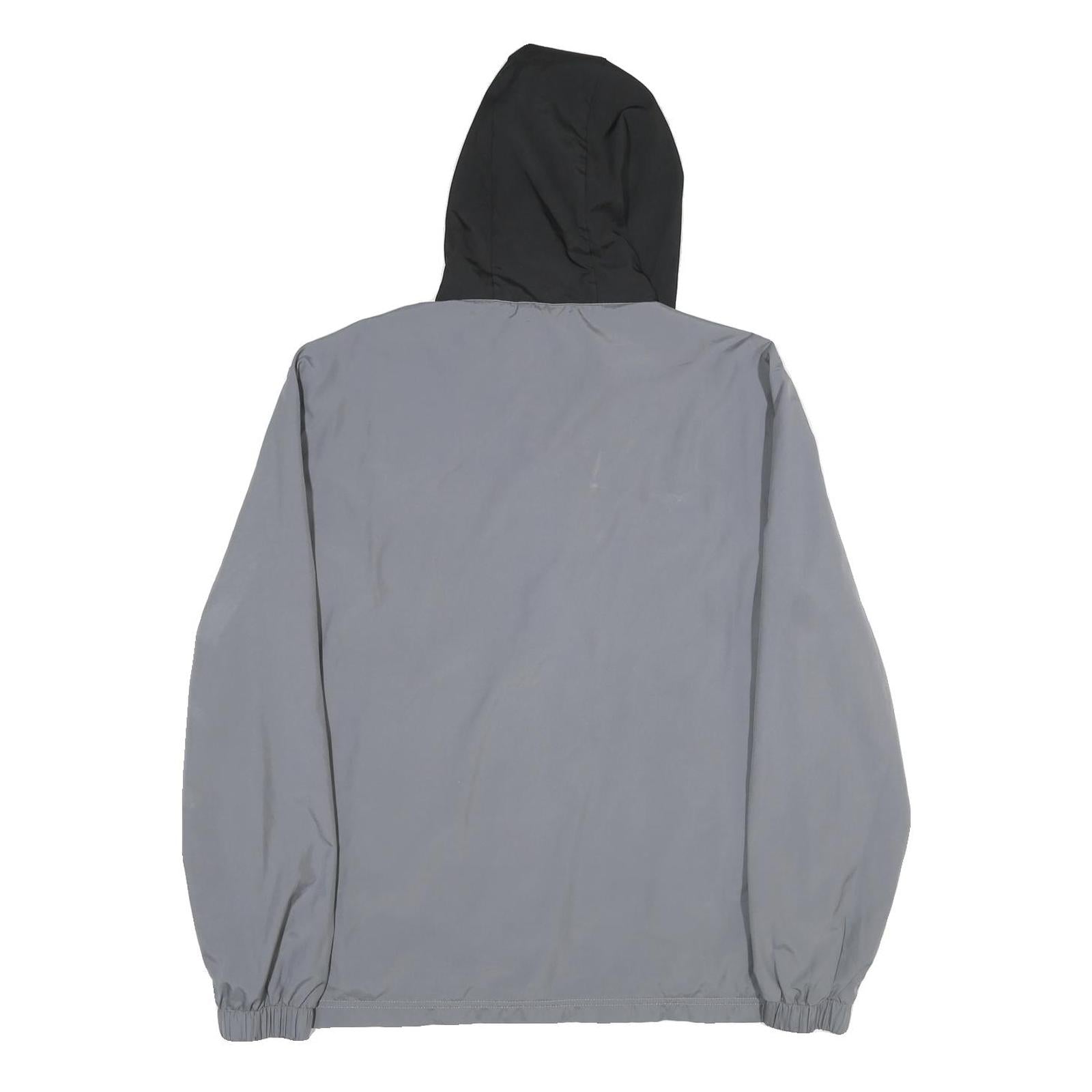 PUMA Mens Black & Grey Hooded Zip Jacket M Polyester Sportswear Casual Outerwear