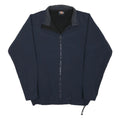 DICKIES Mens Navy Blue Workwear Jacket M Polyester Blend Zip Plain Casual