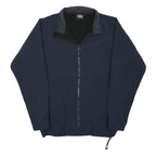 DICKIES Mens Navy Blue Workwear Jacket M Polyester Blend Zip Plain Casual