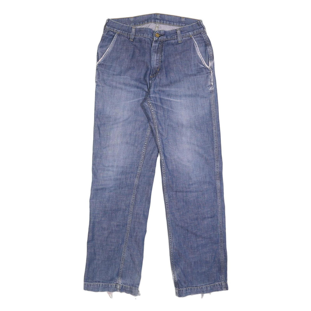 CARHARTT Mens Jeans Blue Regular Straight Denim Medium W32 L34 Durable Workwear