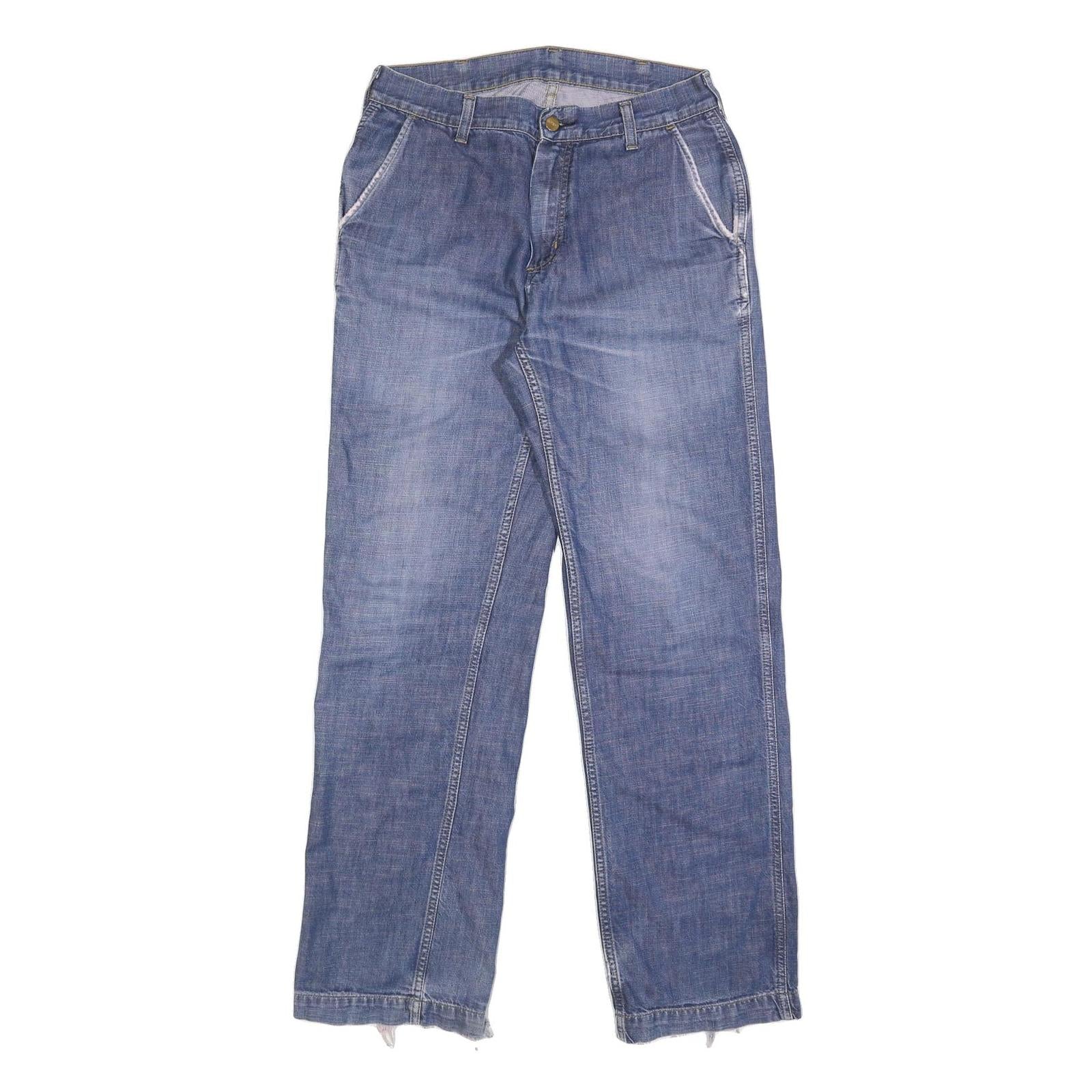 CARHARTT Mens Jeans Blue Regular Straight Denim Medium W32 L34 Durable Workwear