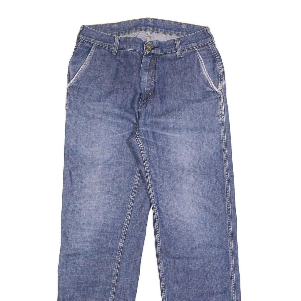 CARHARTT Mens Jeans Blue Regular Straight Denim Medium W32 L34 Durable Workwear