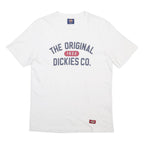 DICKIES Mens White Cotton Blend Graphic T-Shirt L Short Sleeve Crew Neck