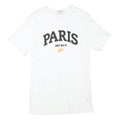 NIKE Mens White Paris Graphic T-Shirt S Short Sleeve Crew Neck Just Do It